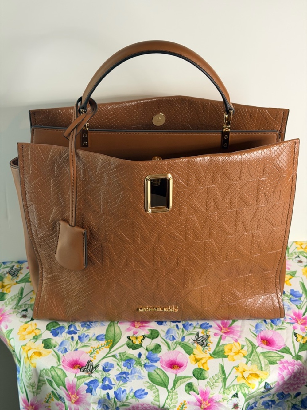 Michael Kors Brown Leather Tote Bag